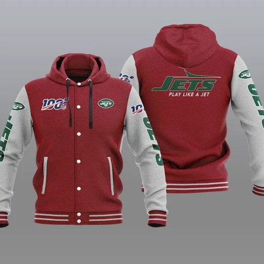 New York Jets Baseball Jacket PF29 - Image 2