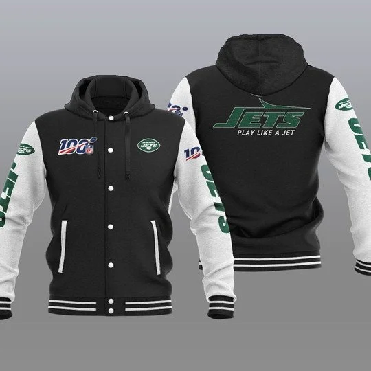 New York Jets Baseball Jacket HC88 - Image 2