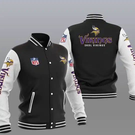 Minnesota Vikings Baseball Jacket TU38