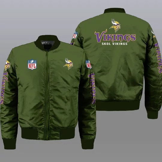 Minnesota Vikings Bomber Jacket Full Size CK63