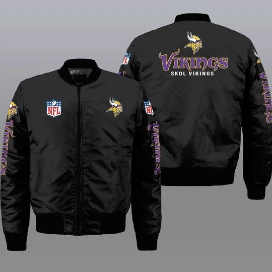 Minnesota Vikings Bomber Jacket Full Size RH56