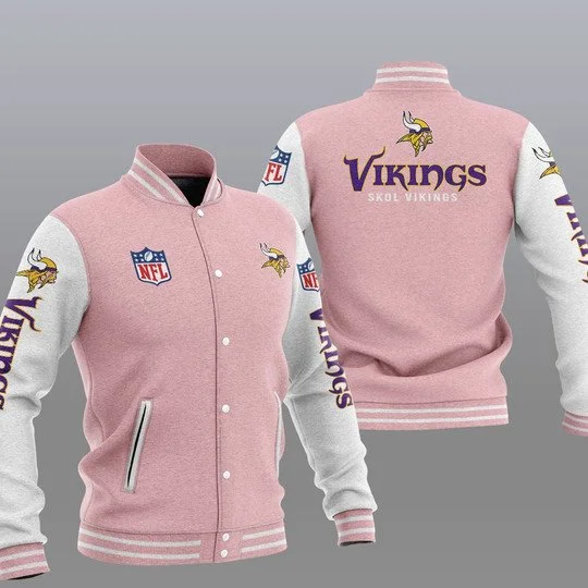 Minnesota Vikings Baseball Jacket JC87