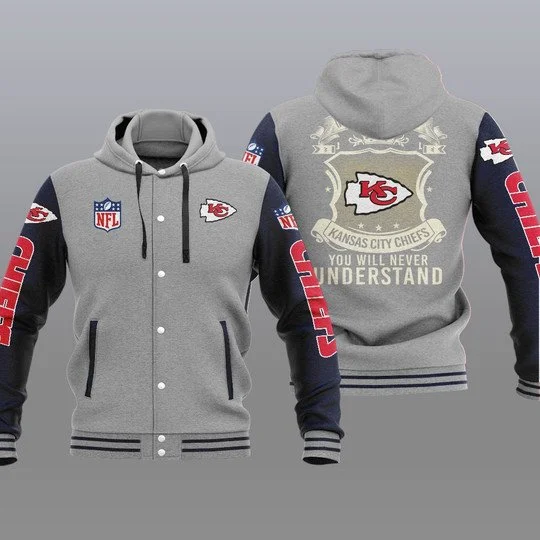 Kansas City Chiefs Baseball Jacket KF49 - Image 2