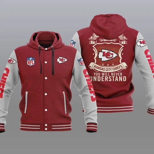 Kansas City Chiefs Baseball Jacket ID40 - Image 2