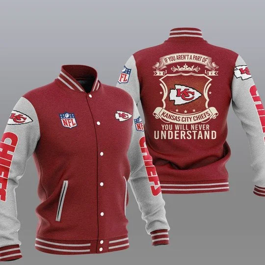 Kansas City Chiefs Baseball Jacket ID40
