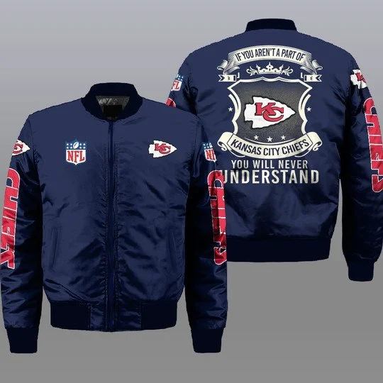 Kansas City Chiefs Bomber Jacket Full Size LX94