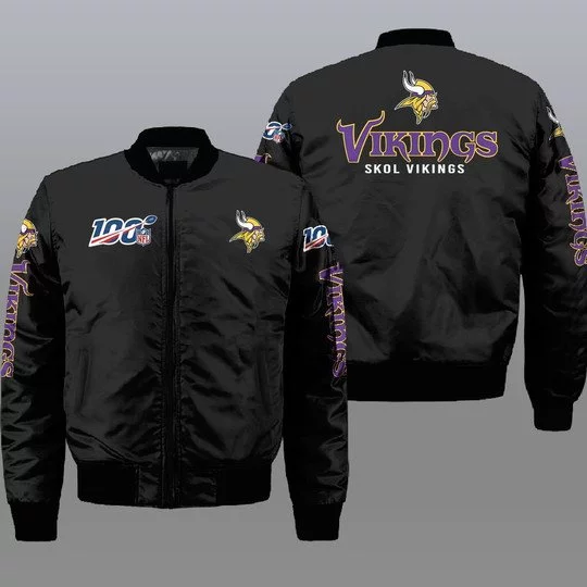 Minnesota Vikings Bomber Jacket Full Size UW52