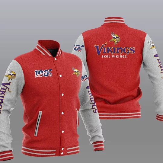 Minnesota Vikings Baseball Jacket ZI33