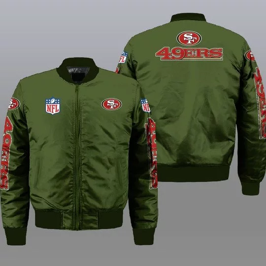 San Francisco 49ers Bomber Jacket Full Size TC96