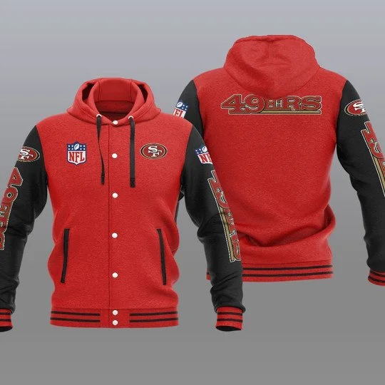 San Francisco 49ers Baseball Jacket XU66 - Image 2