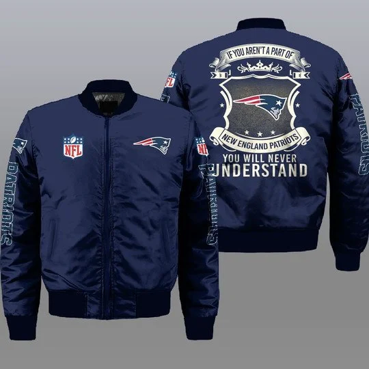 New England Patriots Bomber Jacket Full Size UP59