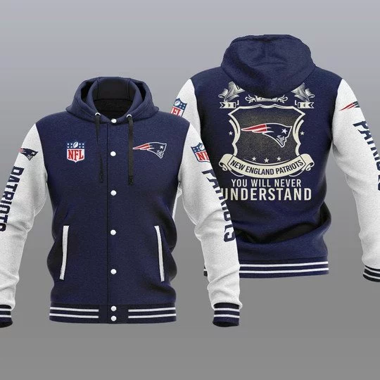 New England Patriots Baseball Jacket PV27 - Image 2