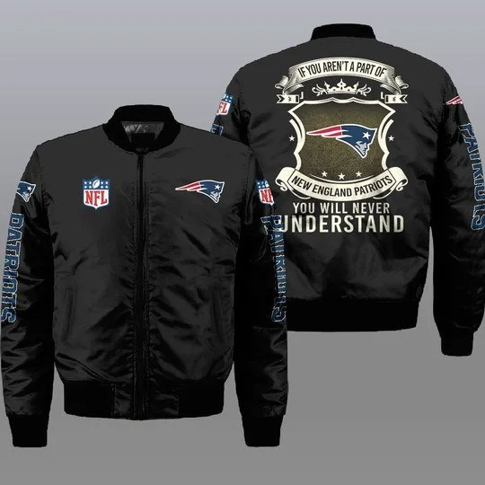 New England Patriots Bomber Jacket Full Size TO88