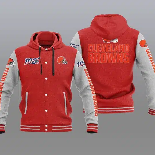 Cleveland Browns Baseball Jacket UB30 - Image 2