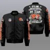 Cleveland Browns Bomber Jacket Full Size YV83