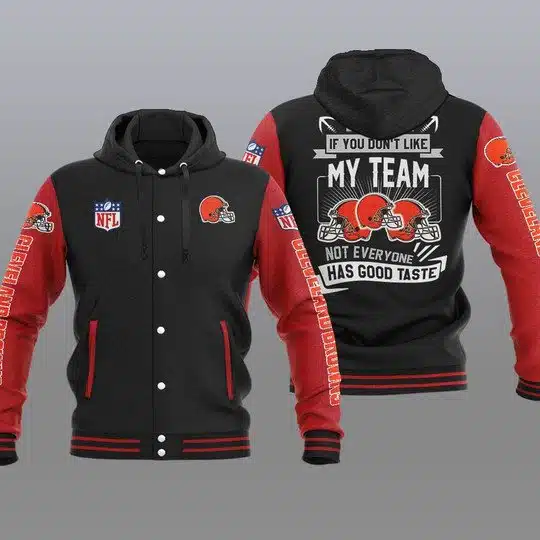 Cleveland Browns Baseball Jacket YB54 - Image 2
