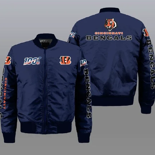 Cincinnati Bengals Bomber Jacket Full Size TK82