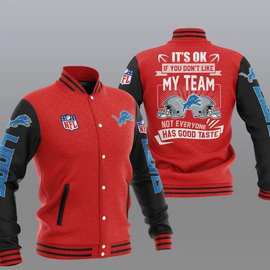 Detroit Lions Baseball Jacket IZ74