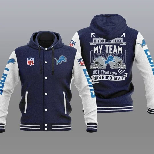 Detroit Lions Baseball Jacket IM38 - Image 2
