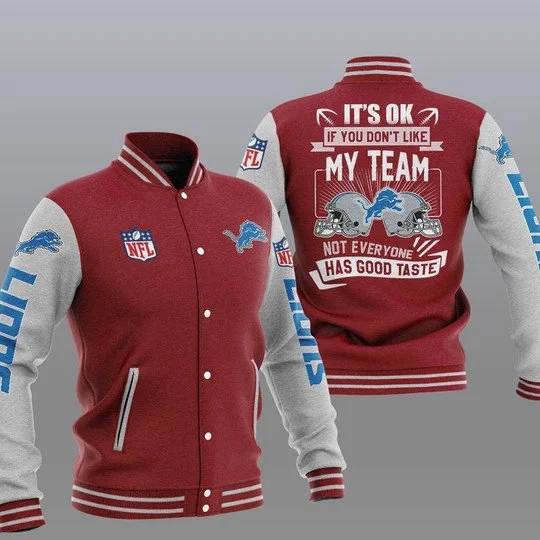 Detroit Lions Baseball Jacket YI39