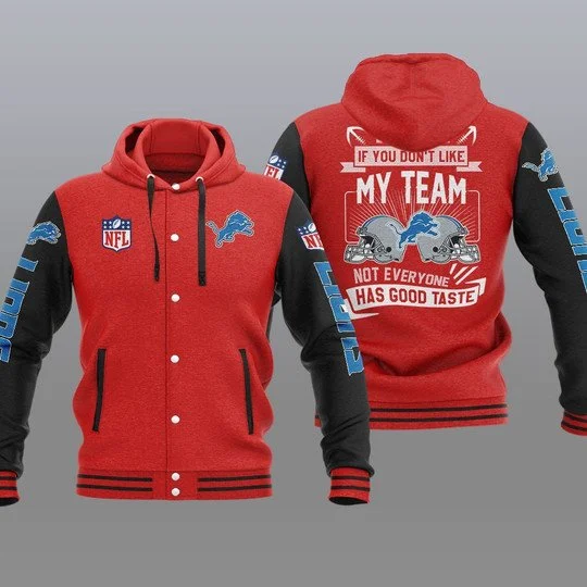 Detroit Lions Baseball Jacket IZ74 - Image 2