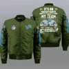 Detroit Lions Bomber Jacket Full Size MR47
