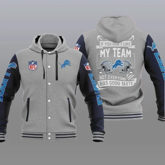 Detroit Lions Baseball Jacket YT30 - Image 2
