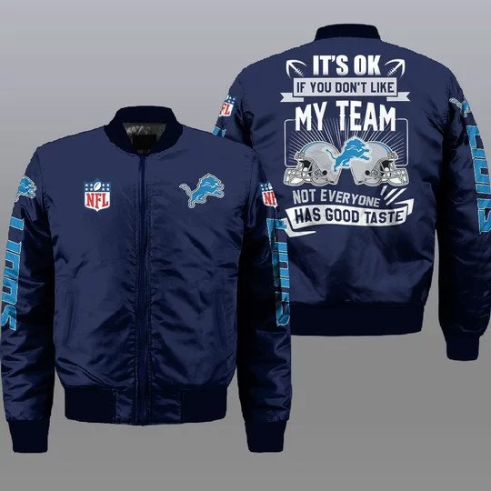 Detroit Lions Bomber Jacket Full Size UZ48