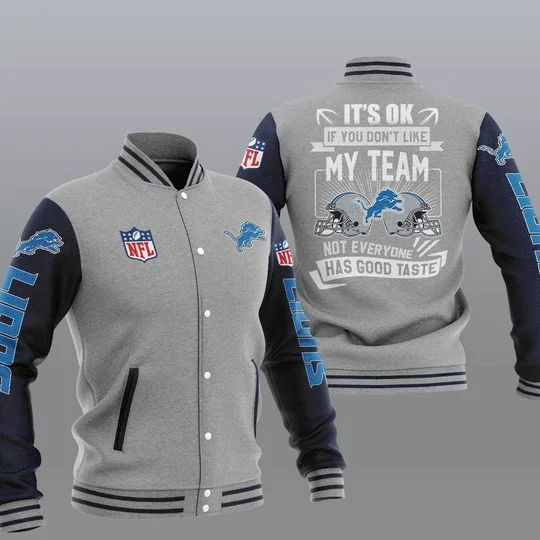 Detroit Lions Baseball Jacket YT30