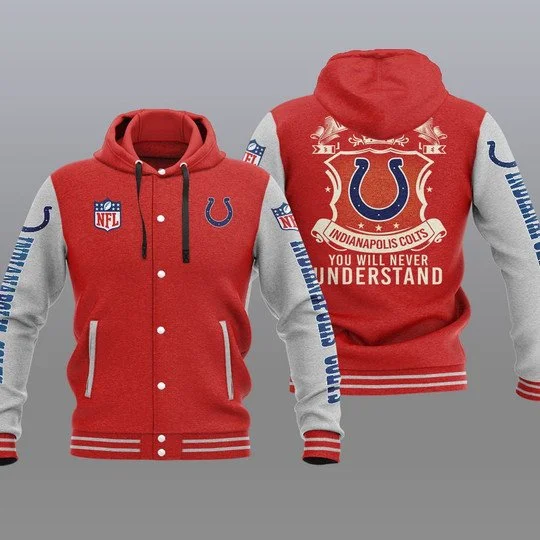Indianapolis Colts Baseball Jacket XT38 - Image 2