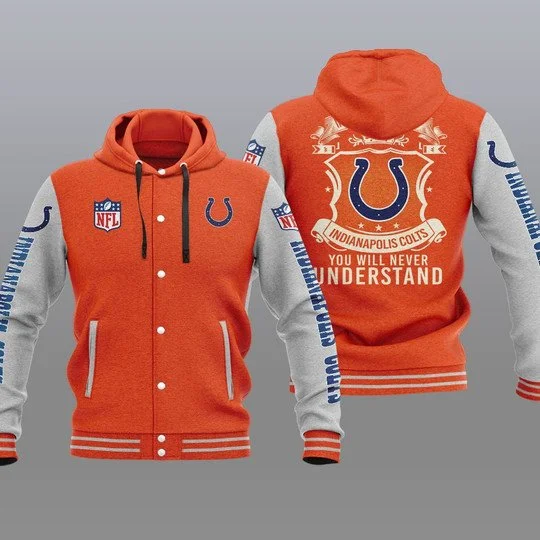 Indianapolis Colts Baseball Jacket XE38 - Image 2