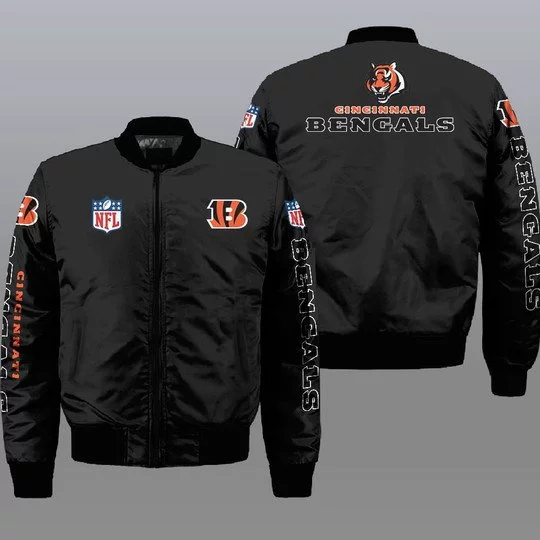 Cincinnati Bengals Bomber Jacket Full Size EM21