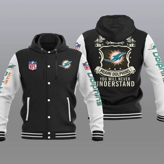 Miami Dolphins Baseball Jacket XP27 - Image 2