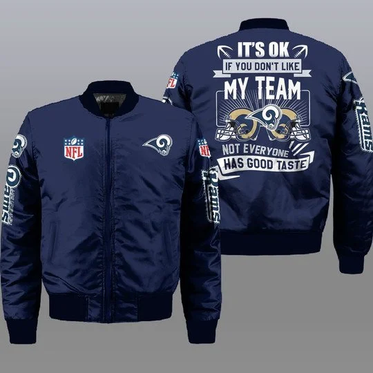 Los Angeles Rams Bomber Jacket Full Size MX73