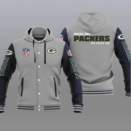 Green Bay Packers Baseball Jacket EJ69 - Image 2