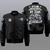 Los Angeles Rams Bomber Jacket Full Size HS80