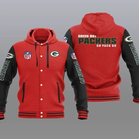 Green Bay Packers Baseball Jacket TP24 - Image 2