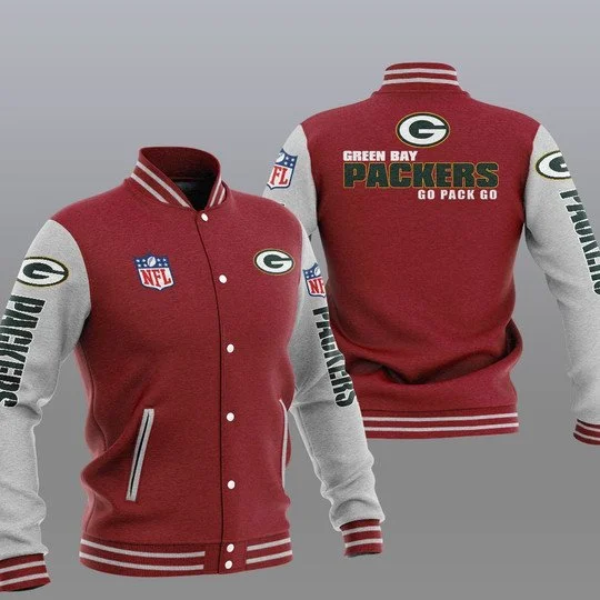 Green Bay Packers Baseball Jacket IC47