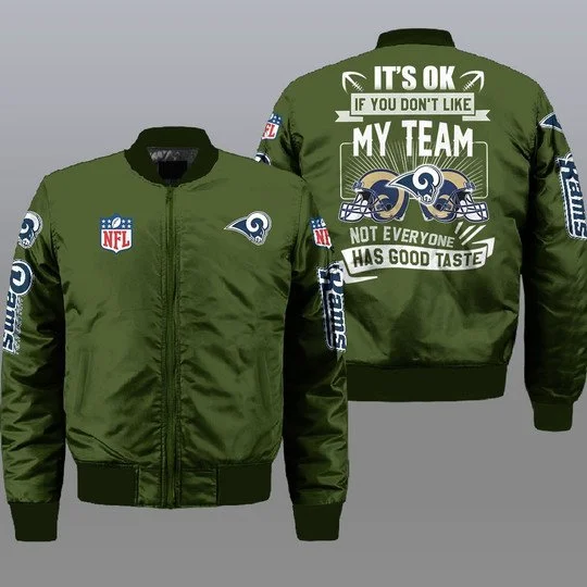 Los Angeles Rams Bomber Jacket Full Size NJ11
