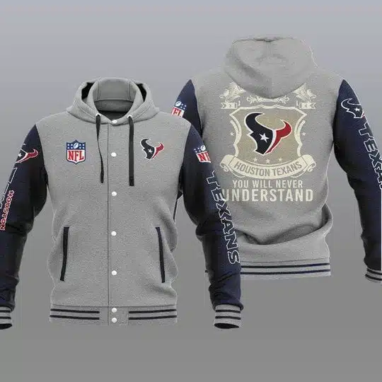 Houston Texans Baseball Jacket UV72 - Image 2
