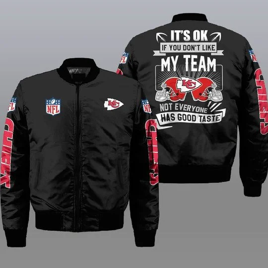 Kansas City Chiefs Bomber Jacket Full Size PU20