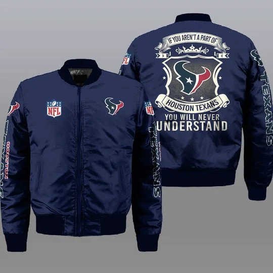 Houston Texans Bomber Jacket Full Size MG47