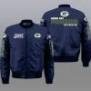 Green Bay Packers Bomber Jacket Full Size UE27