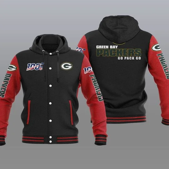 Green Bay Packers Baseball Jacket UJ30 - Image 2