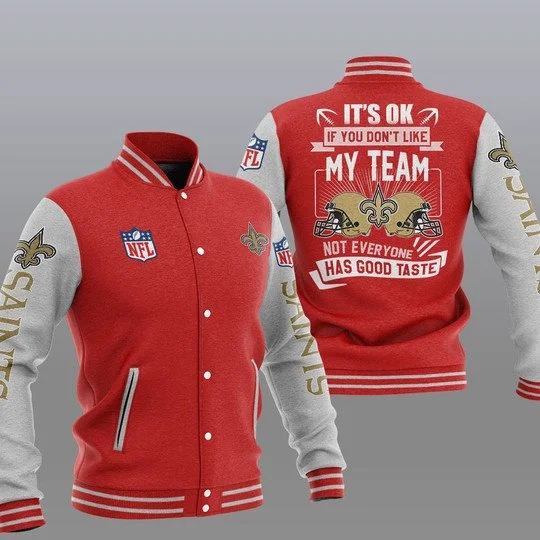 New Orleans Saints Baseball Jacket GM15