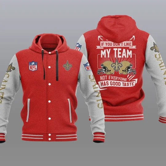 New Orleans Saints Baseball Jacket GM15 - Image 2