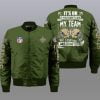 New Orleans Saints Bomber Jacket Full Size OF92
