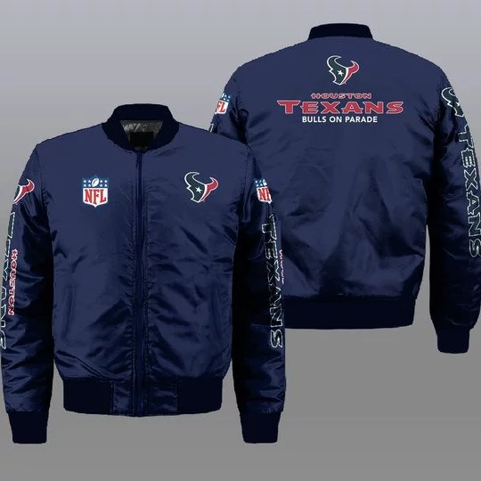 HHouston Texans Bomber Jacket Full Size KF37
