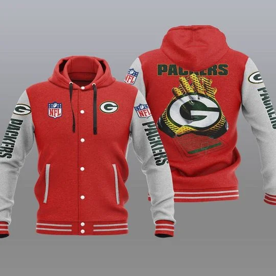 Green Bay Packers Baseball Jacket IO28 - Image 2