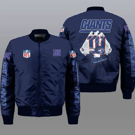 New York Giants Bomber Jacket Full Size UT66